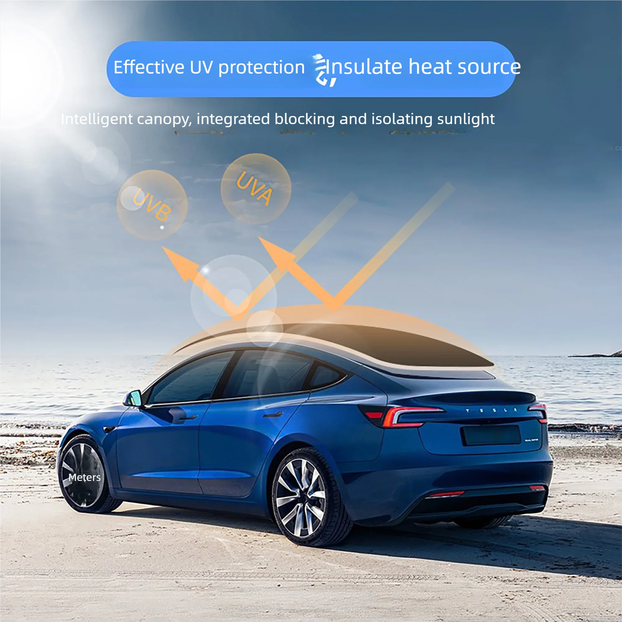 ใหม่ Tesla รุ่น 3/Y สมาร์ทซันรูฟบังแดด light-sensing อิเล็กทรอนิกส์ sky หลังคารถ PDLC ไฟฟ้า window Tint Tinting สําหรับรถยนต์