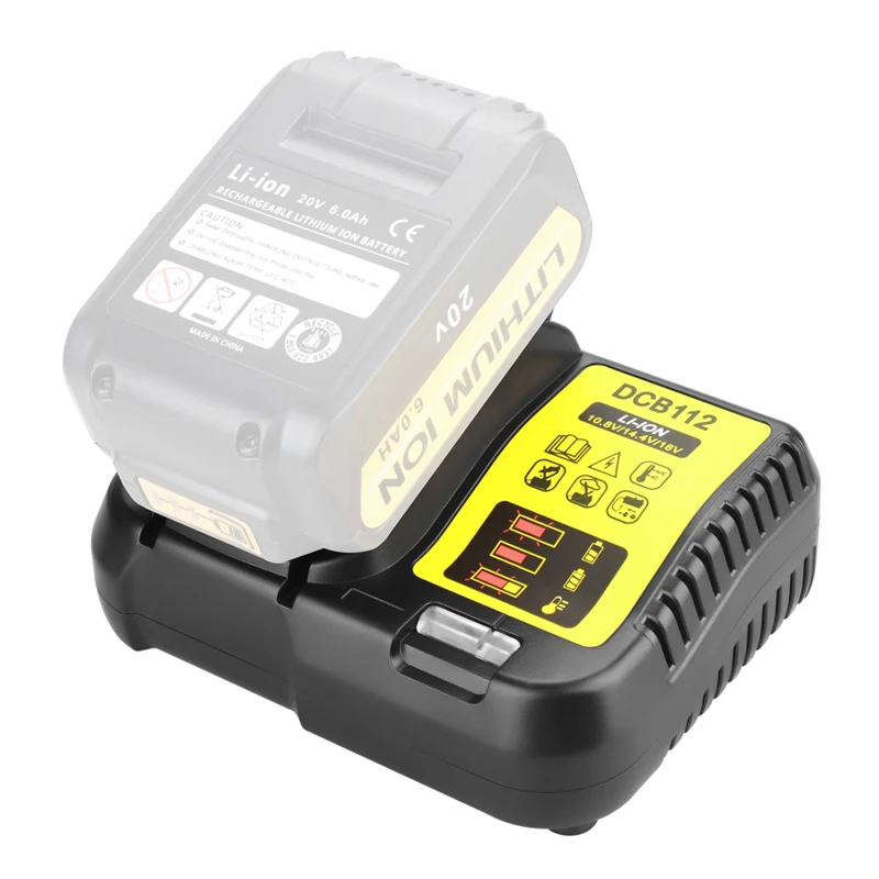Ładowarka akumulatorów litowo-jonowych DCB112 do akumulatorów Dewalt 10,8 V 12 V 14,4 V 18 V 20 V DCB200 DCB101 DCB115 DCB107 DCB105 DCB140 DCB118 DCB102 DCB104