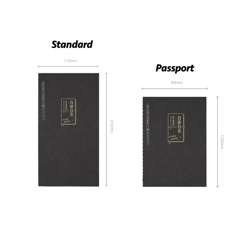 Fromthenon Traveler's Notebook Standard Passport Replacement Inner Page Travel Planner Journal Notebook Refill Supplies