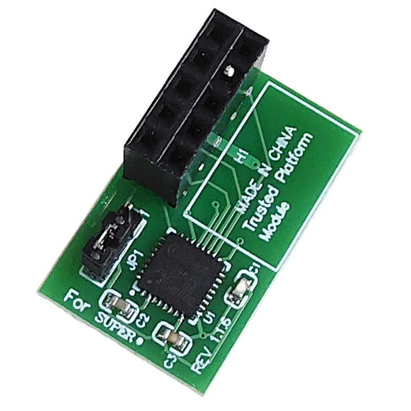 1 PC 10 Pin SPI TPM 2.0 Module TPM 2.0 Module Trusted Platform For Supermicro AOM-TPM-9670H