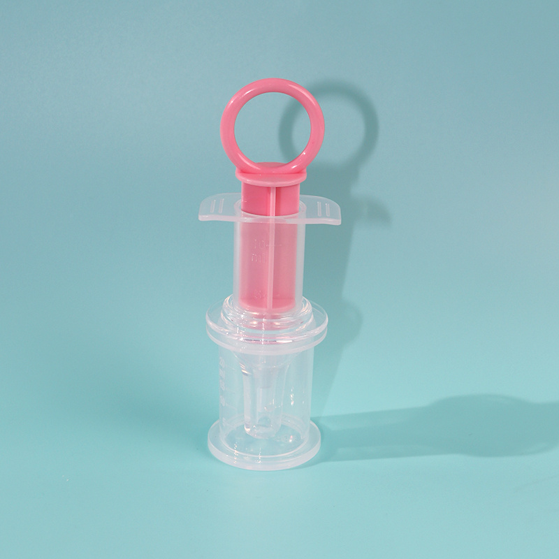 Alimentador de chupete para bebé, dispensador de medicina líquida para bebé, alimentador de agua con aguja de silicona antiasfixia, con taza medidora de 20ml