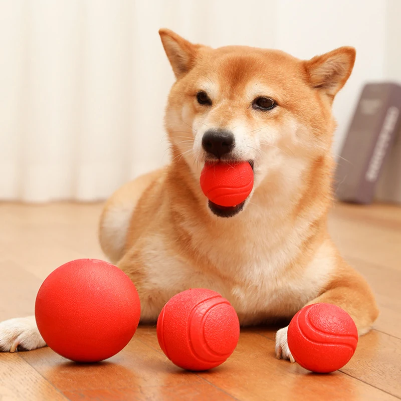 MADDEN S-XL tamaños bolas de goma sólidas pelota hinchable resistente a mordeduras indestructible entrenamiento de perros pelota interactiva juguete para mascotas pelota Molar