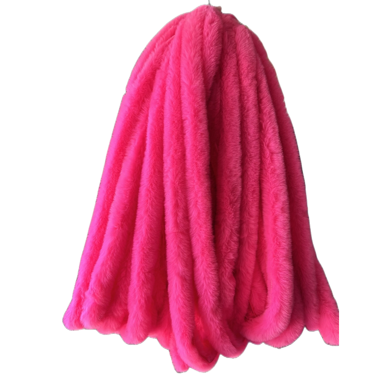 1M Kunstpelz weiße Spitze Kaninchenfell handgemachte Wolle Tops dekorative Grat DIY Material Zubehör Blinger