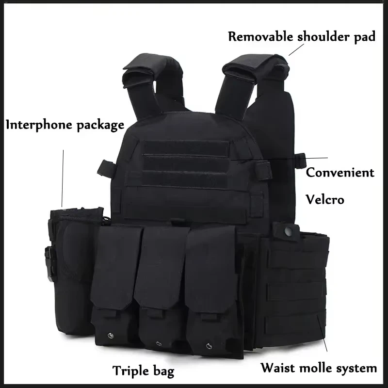 Männer Nylon Taktische Weste Outdoor CS Körper Rüstung Jagd Männer Kampf Camo Militär Armee Weste Träger Airsoft Zubehör