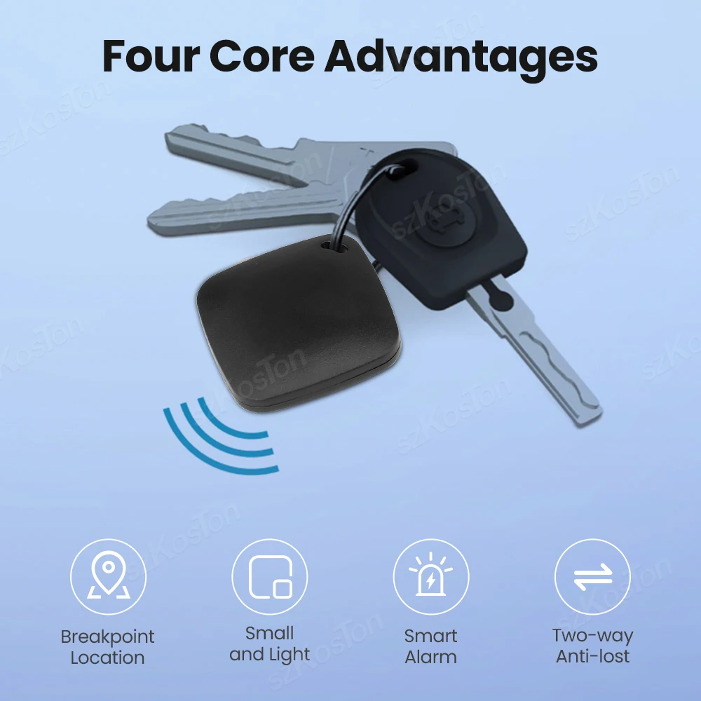 Smart iTag Works with Find My APP, Smart Air-Tag Key Wallet Bike Finder Anti-lost Tracker, Bluetooth-compatible for IOS System