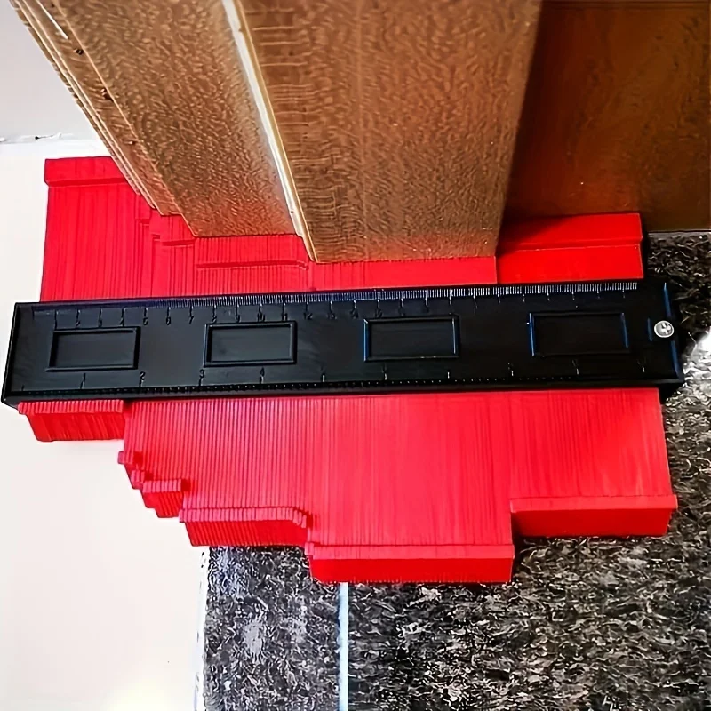 Ultimate contour measuring instrument, multifunctional plastic ruler, suitable for woodworking measurement