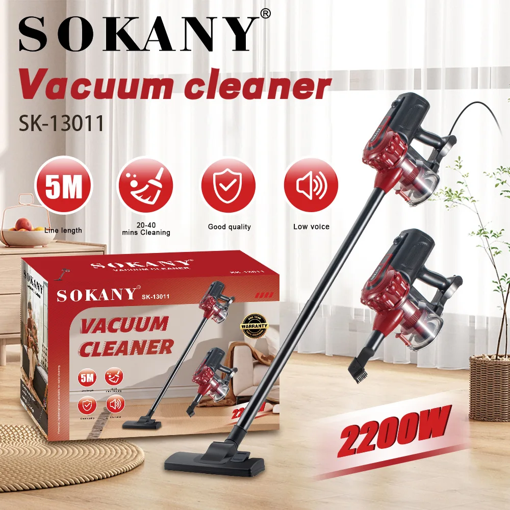 2200W Corded Stick Vacuum, XL Dust Cup, Lightweight, Perfect for Pet Hair Pickup, Converts to a Hand Vacuum