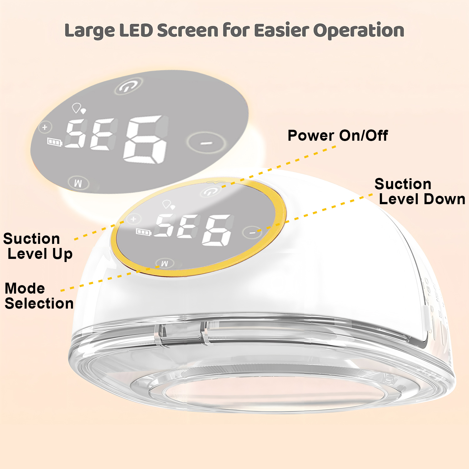 Tire-lait électrique portable, 3 Modes, 9 niveaux d'aspiration, mains libres, collecteur de lait, indolore et à faible bruit