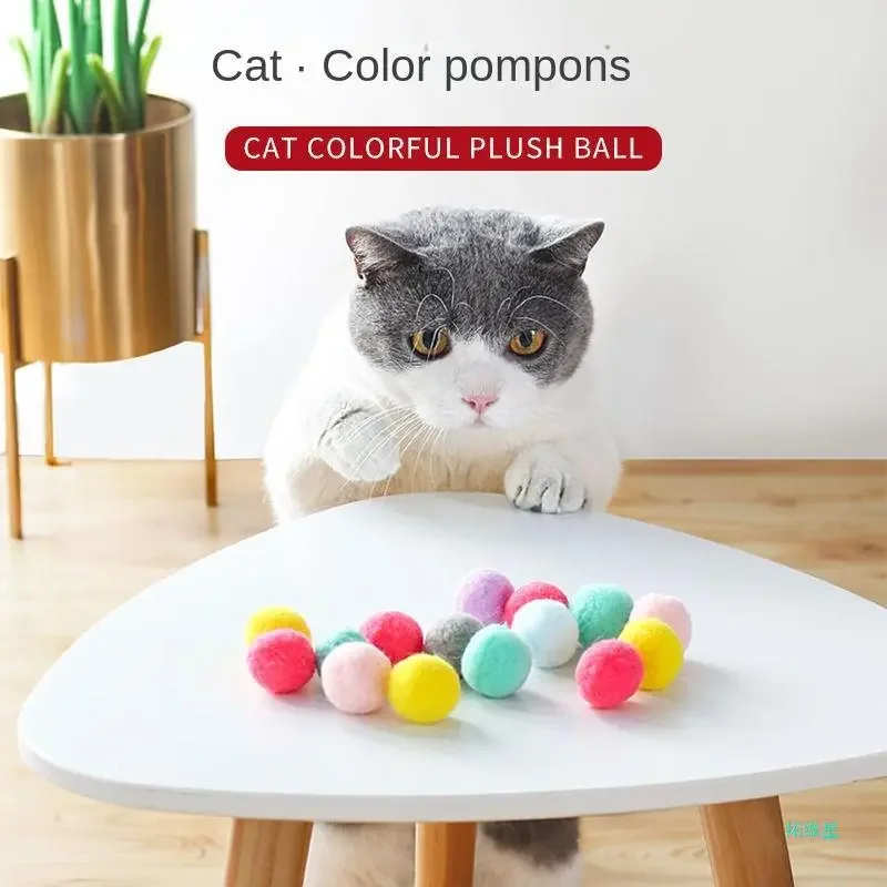 Giocattoli per gatti Giocattolo interattivo per addestramento al lancio per gattini domestici Mini giochi creativi con pistola da tiro Giocattoli con palline di peluche elasticizzate Forniture per animali domestici
