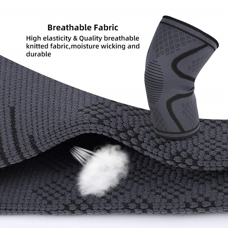 Support de coude élastique en nylon, 1 pièce, coussin de protection, absorbant la sueur, sport, sécurité, basket-ball, jeu, manchon de bras, attelle de coude