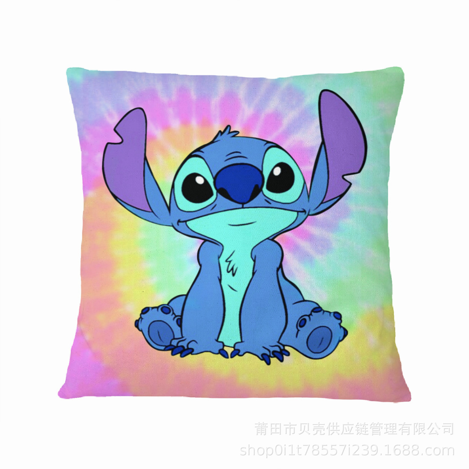 Figura anime Disney Stitch Federa con stampa fronte-retro Kawaii Stitch Federa per cuscino Camera dei bambini Decorazione d'interni Regali