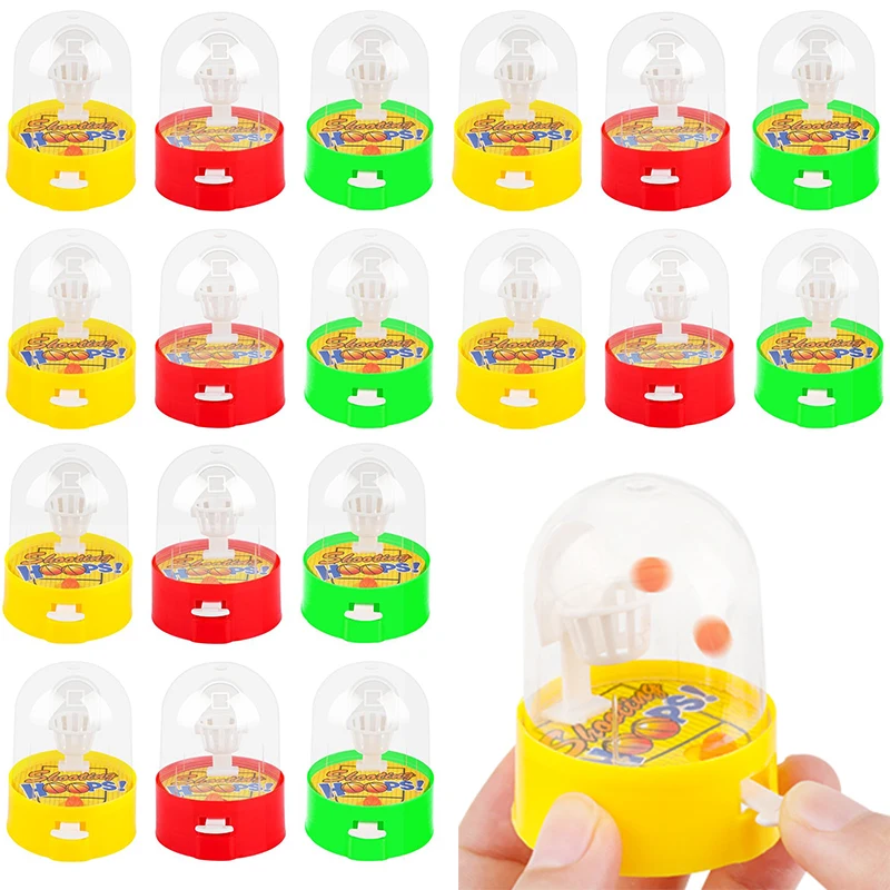 10 pezzi di macchine da tiro per basket da tavolo, giochi di tiro con le dita, giocattoli per bambini, bomboniere per feste di compleanno, premi scolastici, riempitivi