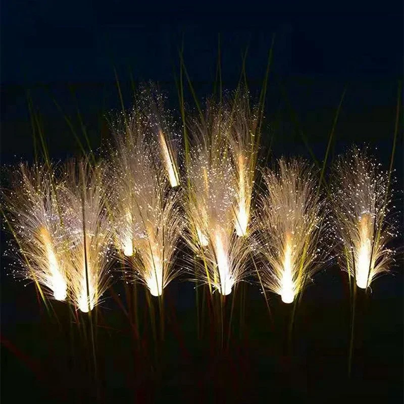 8PCS LED Solar Garten Lampe Wasserdichte Reed Licht Im Freien Rasen Hof Garten Weihnachten Dekoration Licht Dekor Solar Power Lichter