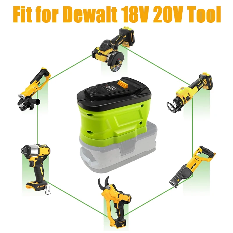 Battery Adapter Converter for Ryobi 18V Li-ion Battery To for Makita/Dewalt/Milwaukee 18V Cordless Power Tool Drill Use