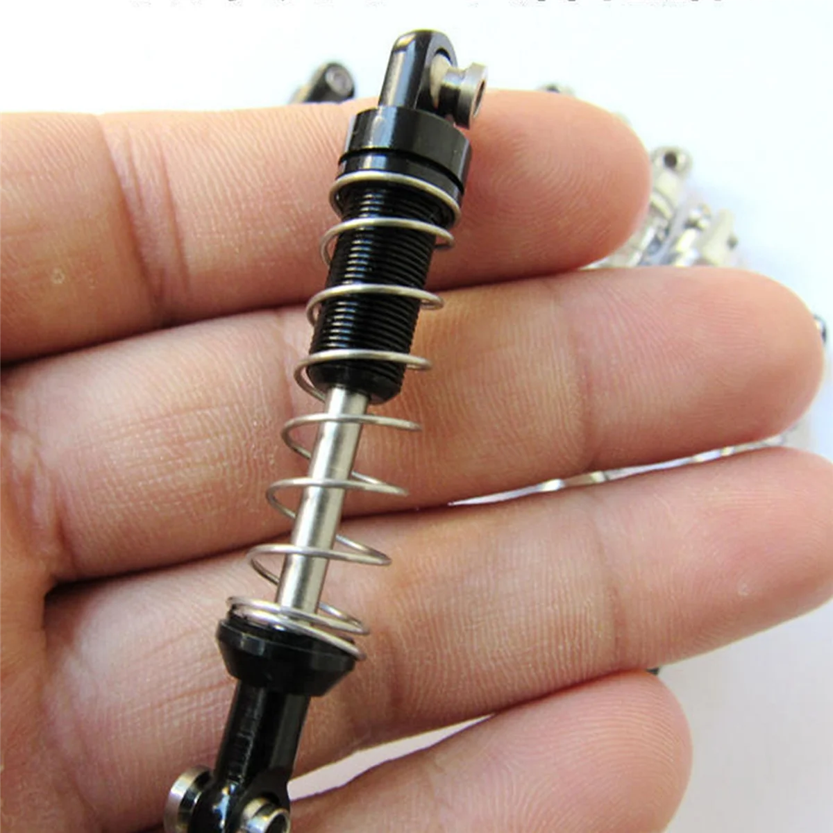 BAAU 8 unidades amortecedor com extensor para acessórios de carro RC C14 C24 MN D90 D91 D99S, preto