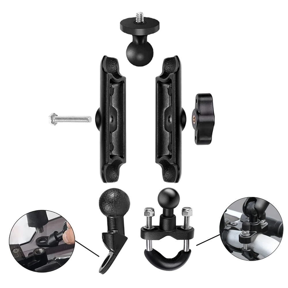 Soporte de espejo para manillar de motocicleta, soporte para bicicleta para GoPro 13 12 11 10 9 Insta360 SJCAM DJI Osmo, accesorios para Cámara de Acción