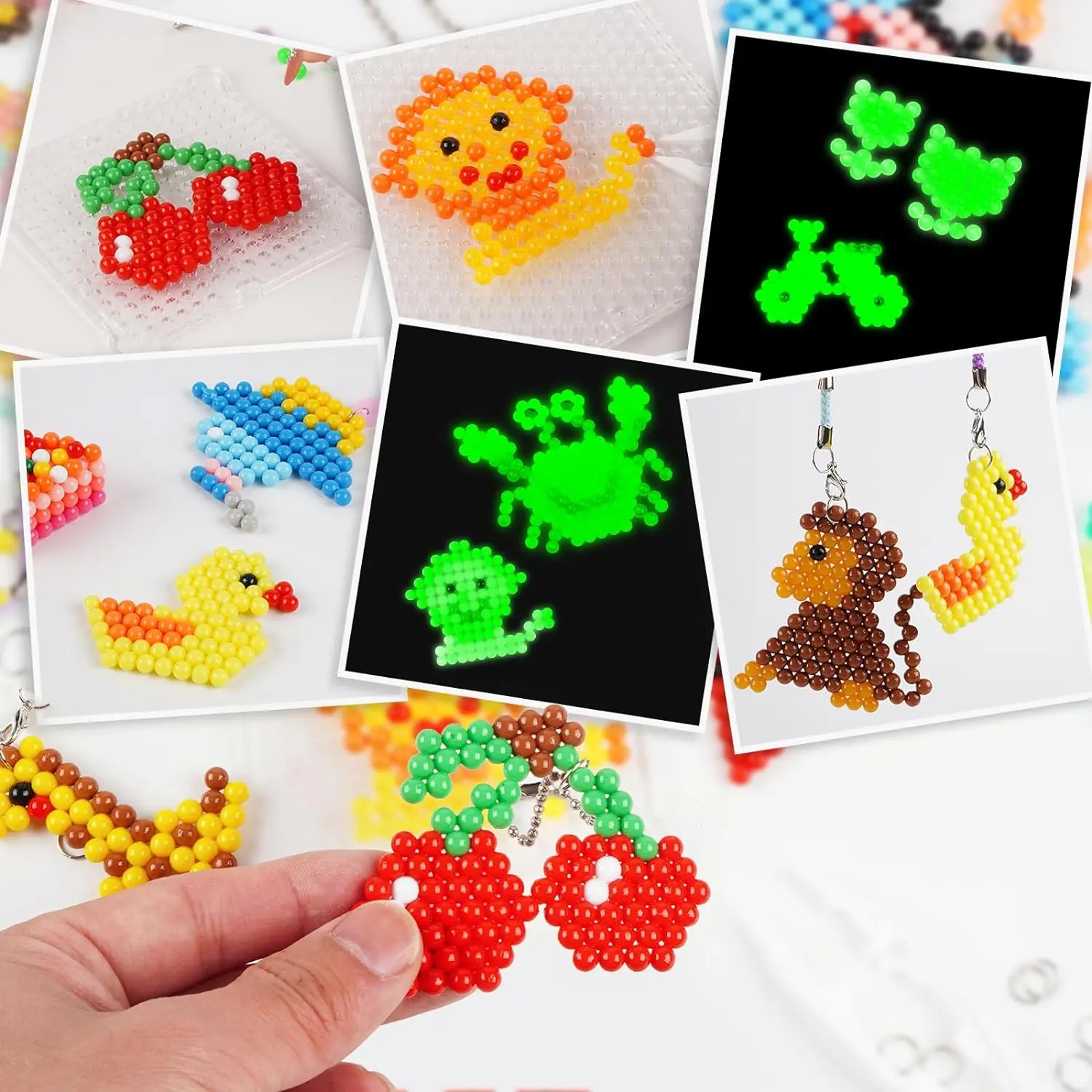 Luminous DIY สเปรย์น้ํา Magic ลูกปัดทําด้วยมือชุดของเล่นเด็กคริสตัลลูกปัดปริศนาหัตถกรรมชุดของขวัญหลากหลาย Bean ของเล่น