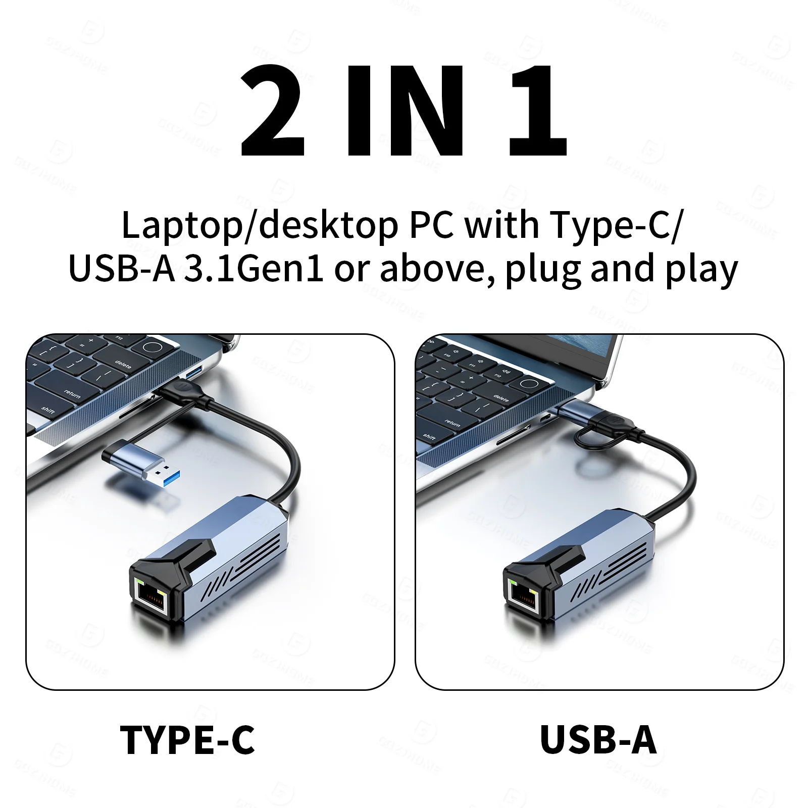 5000 Мбит/с USB сетевая карта 5 Гбит/с высокоскоростной проводной адаптер USB3.0 Type-C к RJ45 Ethernet-конвертер-конвертер-концентратор для MacBook ноутбука ПК