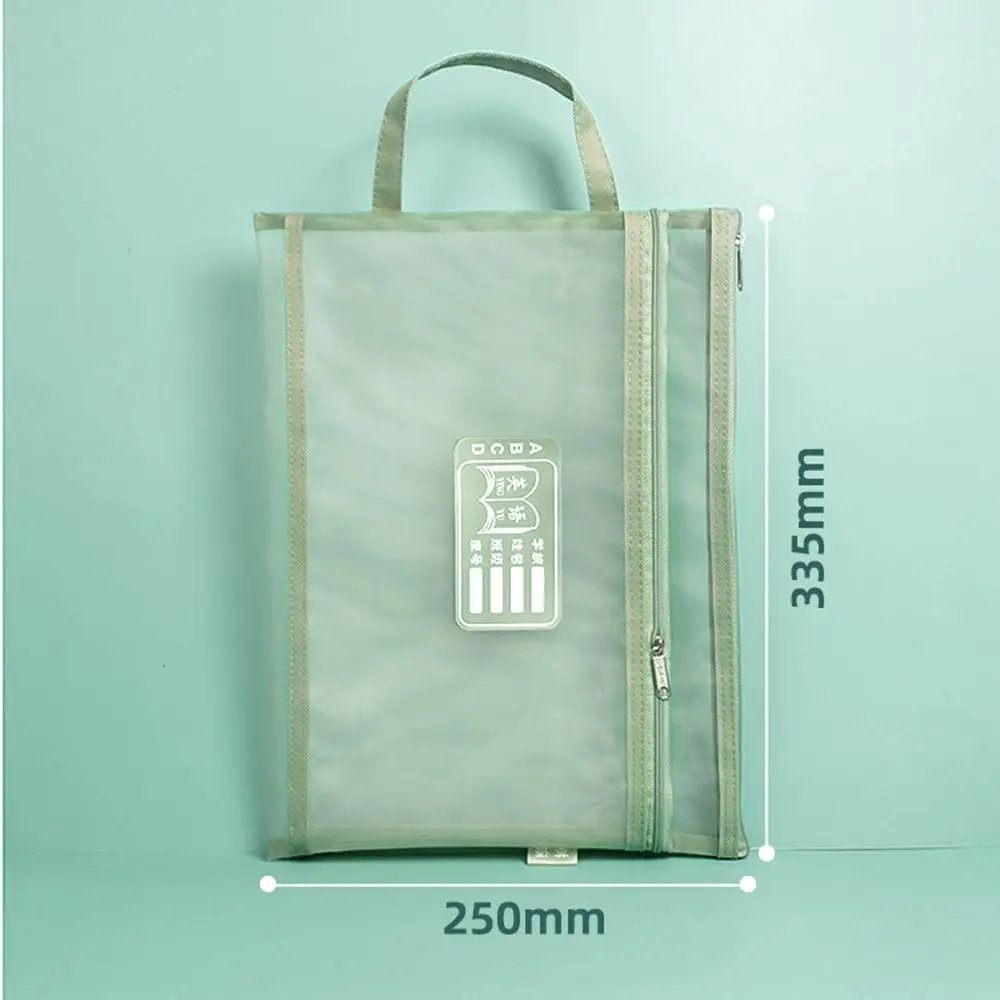 A4 File Folder Bag Document Paper Organizer Simple Series Desk Portable Transparent Storage Handbag School Office Stationery