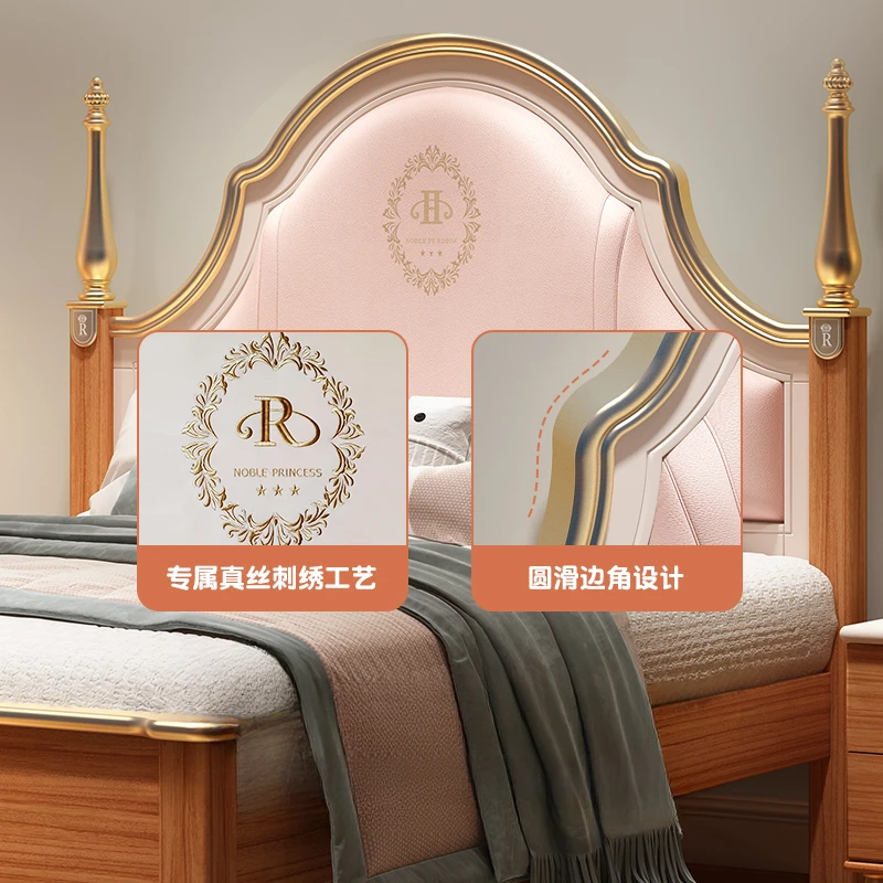 디자인 공주 럭셔리 어린이 침대 어린이 현대 소녀 퀸 로프트 어린이 침대 프레임 나무 Camas De Dormitorio 침실 가구