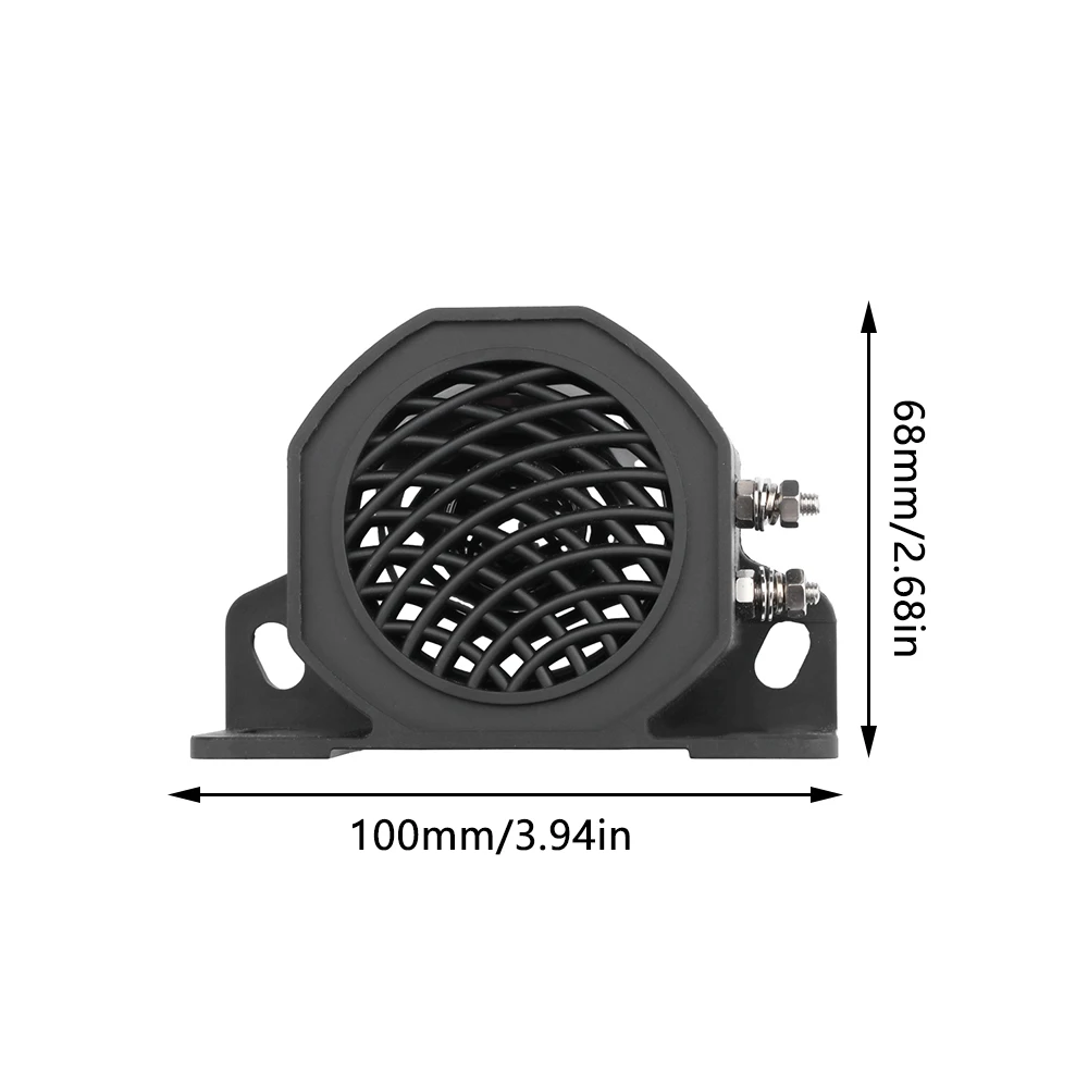 12V/24V-80V Car Reversing Horn 105db Decibel Backup Siren Buzzer Sound Warning Alarm For Vehicle Reversing Reminder