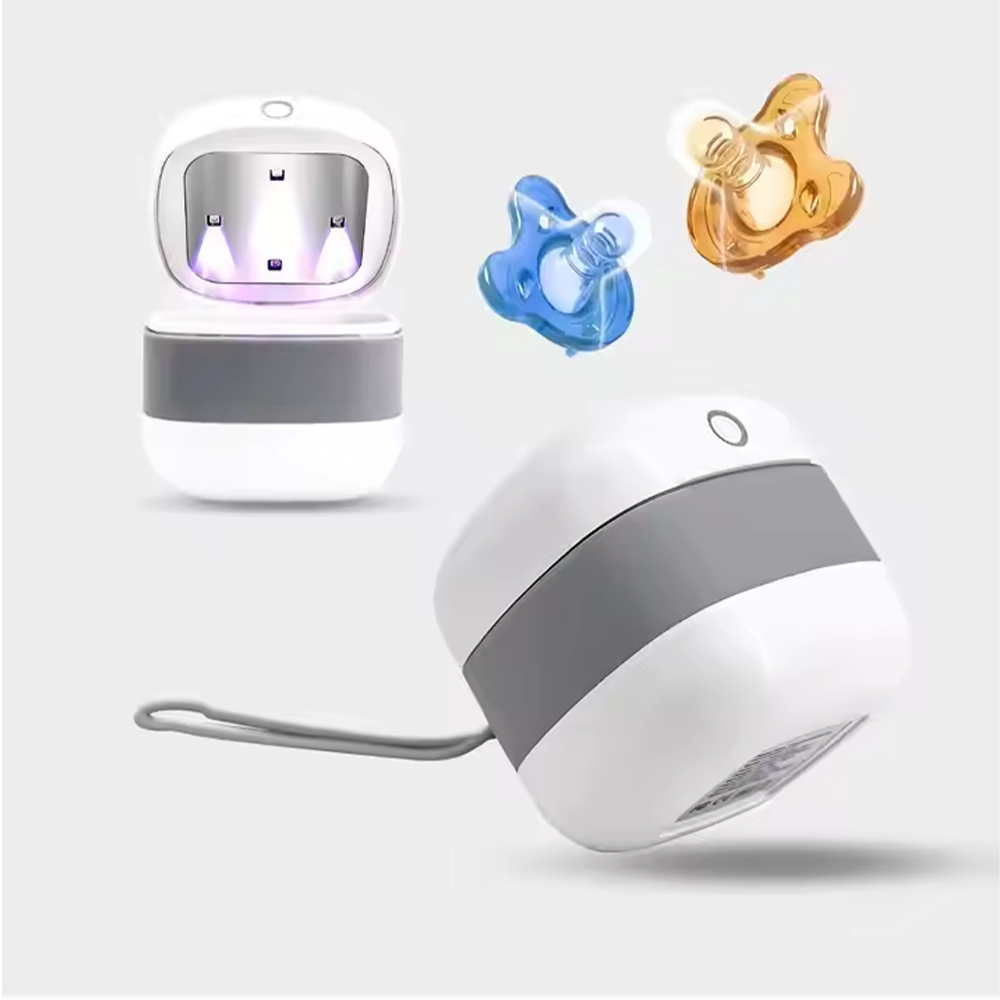 JUSTLANG Tragbare Baby Schnuller Sterilisator Box Mini UV Licht Sterilisator Box Für Baby Schnuller Flasche Nippel Beißring Milchpumpe