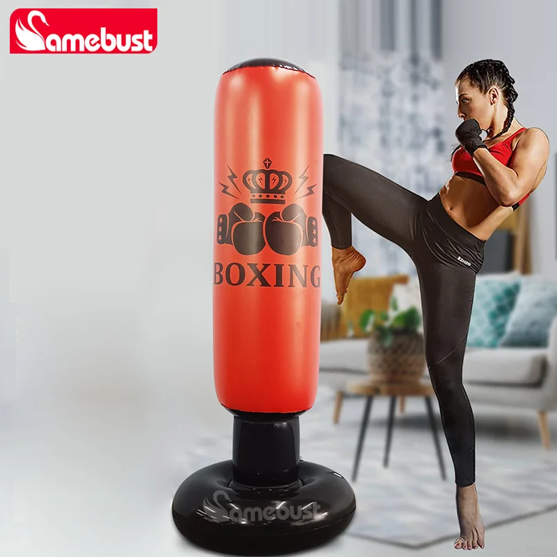 Camebust Punching Bag กระเป๋าชกมวยแบบเป่าลม, Bounce Back Bag Punching สําหรับกีฬา, อุปกรณ์ชกมวยแบบเป่าลมเพื่อการผ่อนคลายทุกวันหรือ