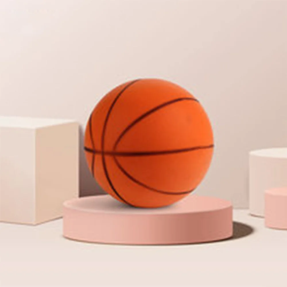 PU Foam Basketball Kids Indoor Silent Basketball Bouncing Mute No Noise Ball Bounce Squeezable Mute Bouncing Sports Basketball