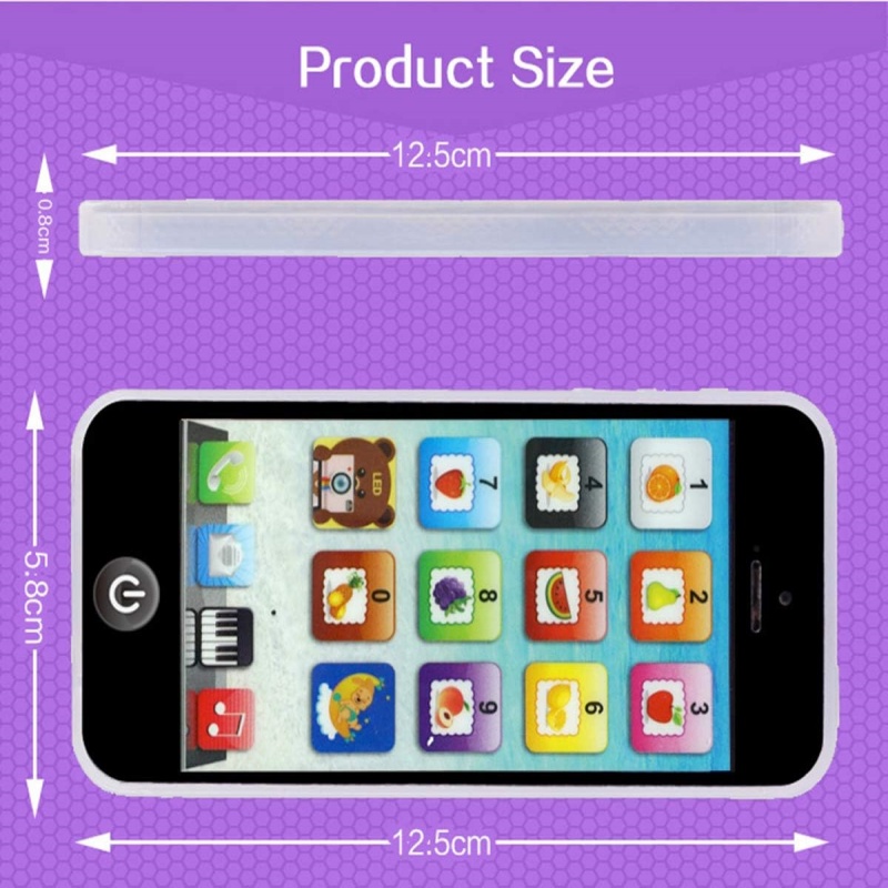 Crianças telefone do bebê musical cedo brinquedos educativos inglês aprendizagem celular para crianças com som leve para crianças brinquedos de telefone