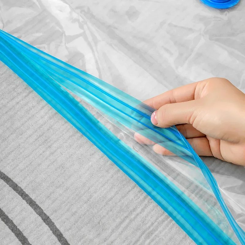 Vacuum Storage Bags More Space Save Compression Travel Seal Zipper for Clothes Pillows Bedding Closet Home Organizer