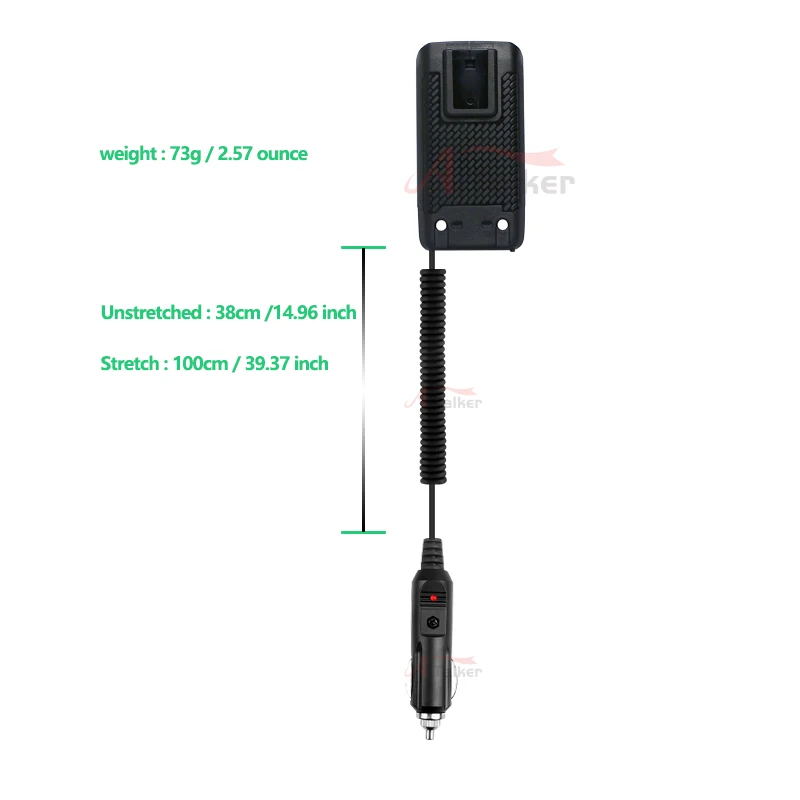Quansheng UV-K5 UV K5(8) UV-5R PLUS Eliminator baterii Walkie Talkie Ładowarka samochodowa 12V/24v Uniwersalne radio dwukierunkowe BAOFENG UV5R