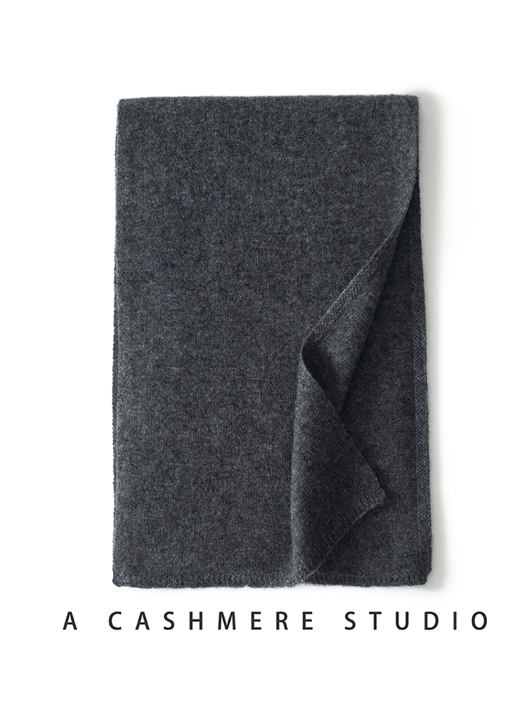 Bufanda de Cachemira para hombre y mujer, bufandas de punto de Color sólido para exteriores, moda de invierno, 2024