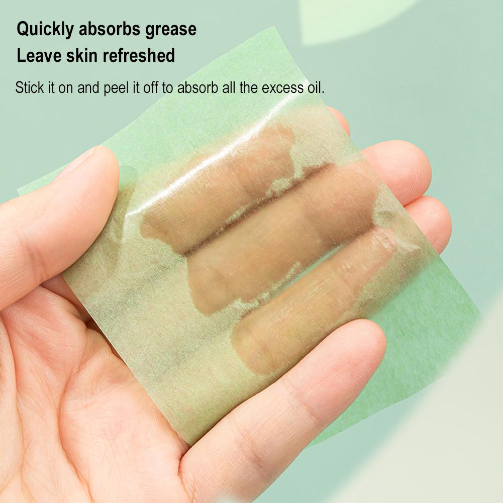 100Pcs 새로운 페이스 오일 블로팅 페이퍼 Protable Mattting Face Wipes 페이셜 클렌저 오일 컨트롤 오일 흡수 페이스 클리닝 도구