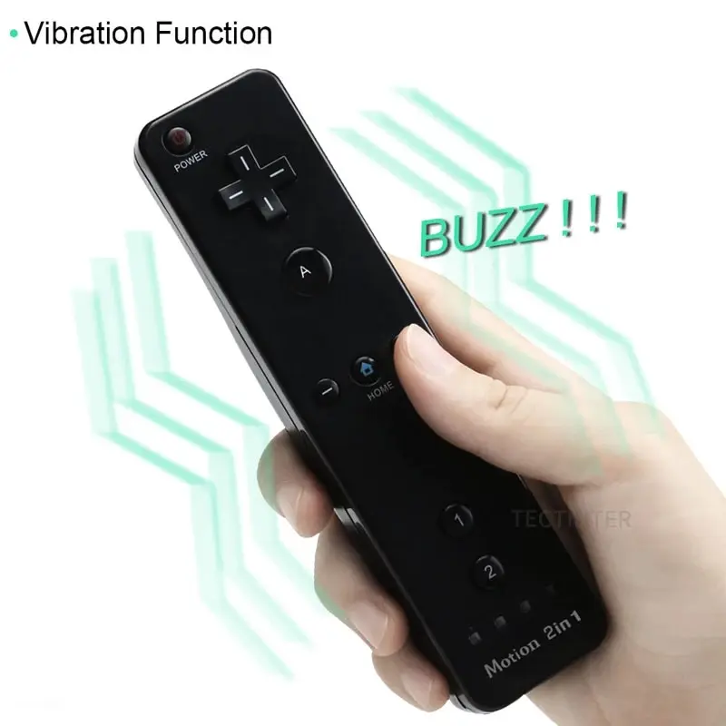 Controle remoto compatível nintendo wii console sem fio gamepad controlador nunchuck controle remoto joystick opcional