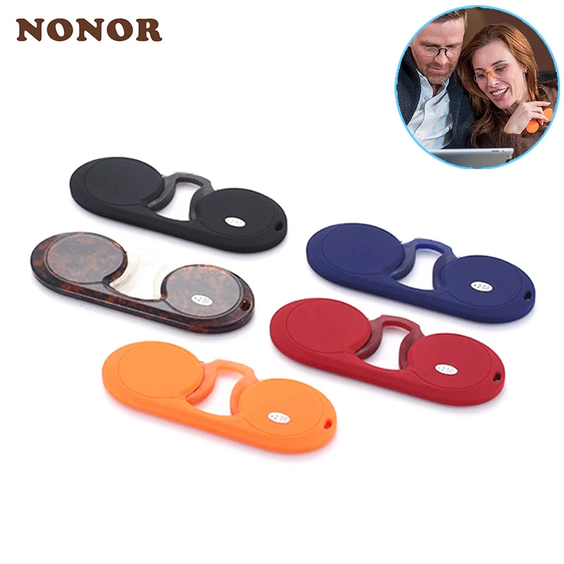 NONOR Silicone Mũi Miệng Túi Kẹp Kính Đọc Sách Cho Nam Nữ Di Động TR Vòng Khung Đầu Đọc Kính