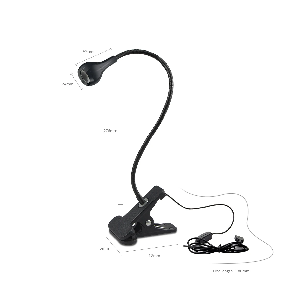 Lampe de lecture lampe de Table Flexible lampe d'alimentation USB avec Clip de support lampes de lecture d'étude Table de chevet chambre décor lampe de nuit