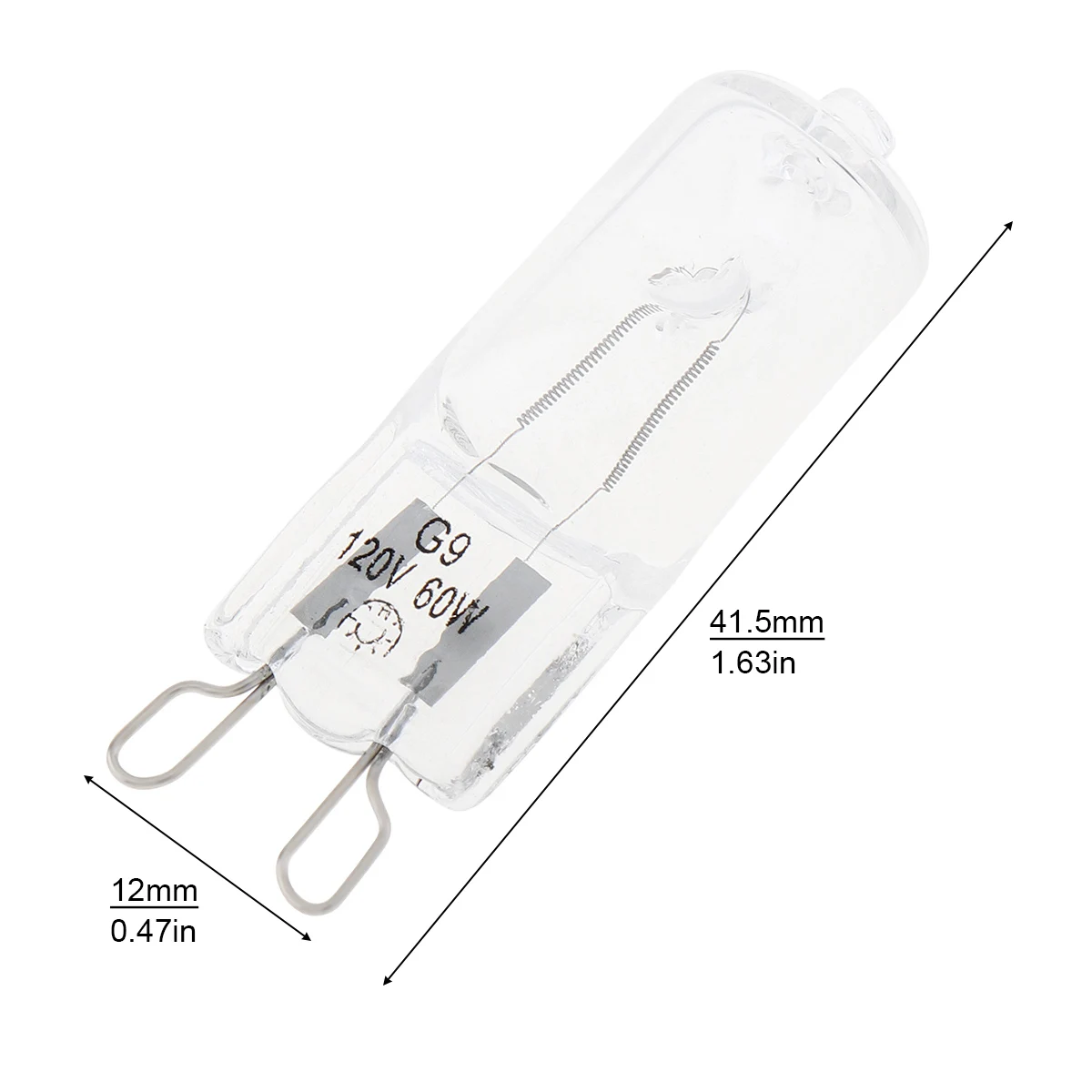10pcs G9 25W 40W 60W Clear/Frosted Halogen Bulbs 2 Pin Base Warm White Small Light Bulb for Chandeliers/Pendants/Cabinet Lights