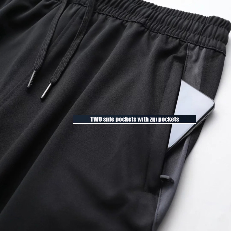 Männer Sport Hosen Laufhose Mit Zipper Taschen Fußball Training Jogging Sport Hosen Fitness Fußball Leggings Jogginghose