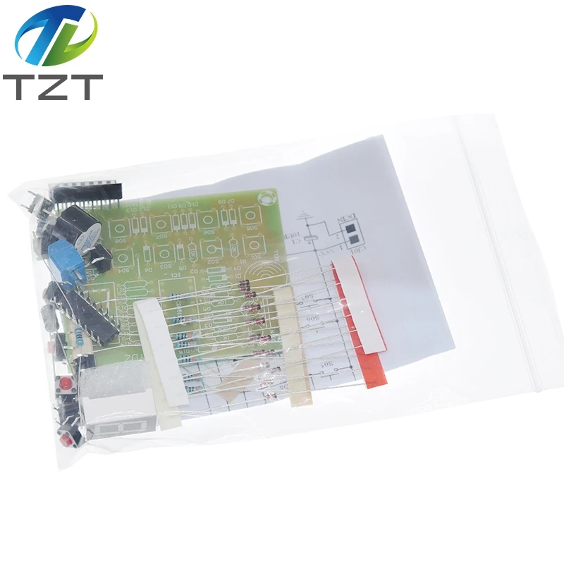 Eight Person Responder Diy Kit 8 Channel Answering Teaching Practice Welding CD4511 8Bit Answer Device Suite Electronic Training