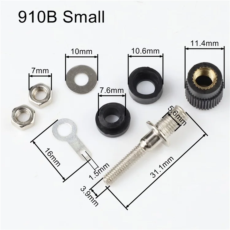 10 ชิ้น JS-910B 999B Binding โพสต์เทอร์มินัลปลั๊กกล้วย 4 มิลลิเมตรซ็อกเก็ต 4 มิลลิเมตรขั้วต่อสําหรับเครื่องขยายเสียง Arduino