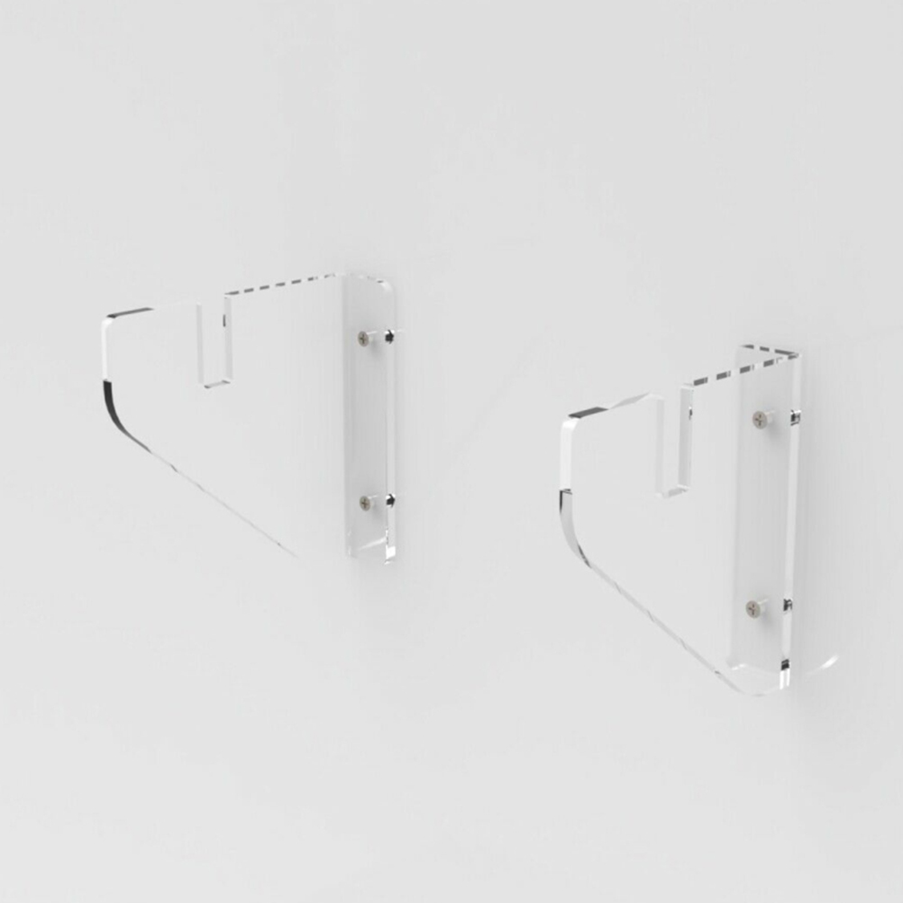 2-teilige Halterung, Acryl-Display-Regale, transparenter Ständer, Wandmontage, Skateboard