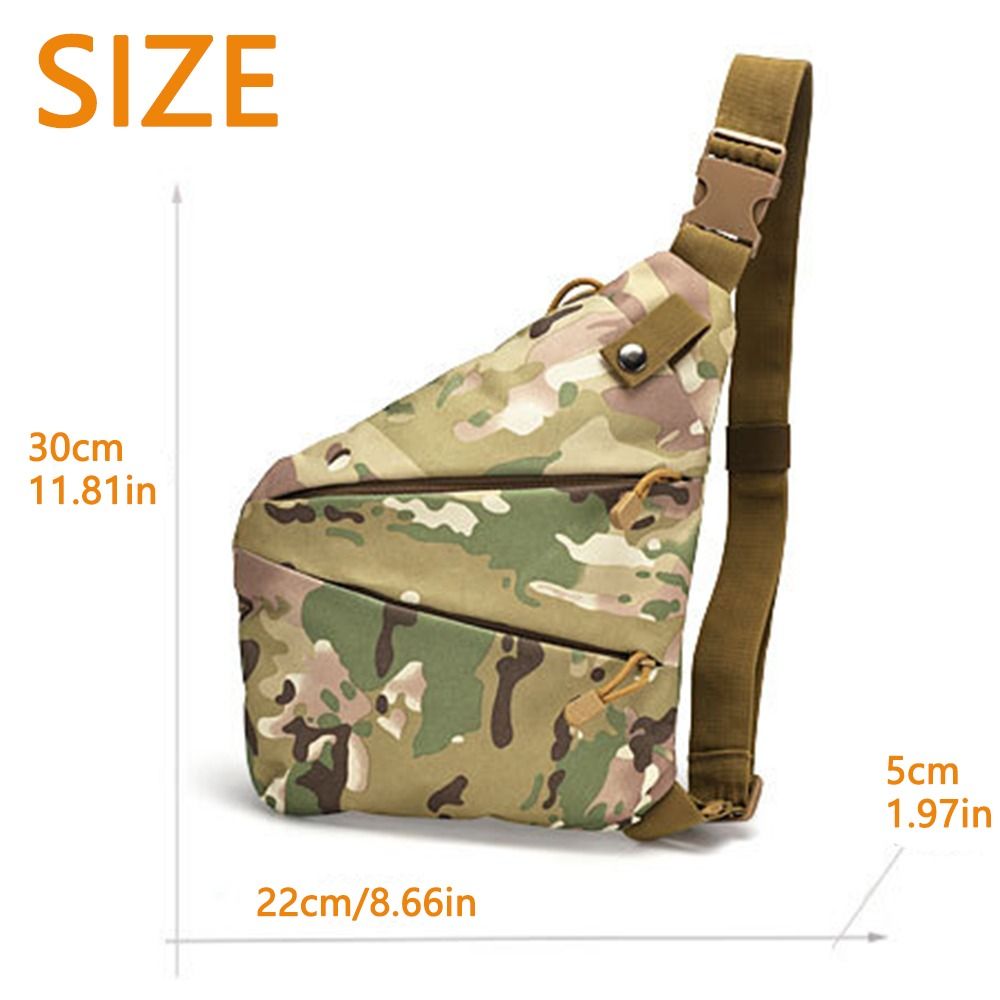 Multifunctional Oxford Cloth Outdoor Shoulder Bag Portable Colorful Crossbody Backpack Sturdy Waterproof Chest Pack Camping
