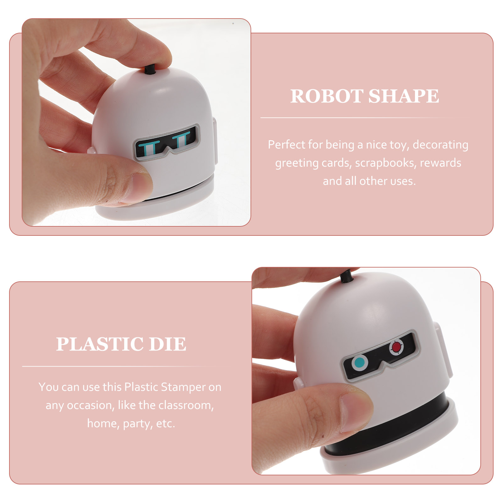 Children's Cartoon Robot Name Stamps Kids Clothes Multi Function Waterproof Clothing for Classroom for Garment