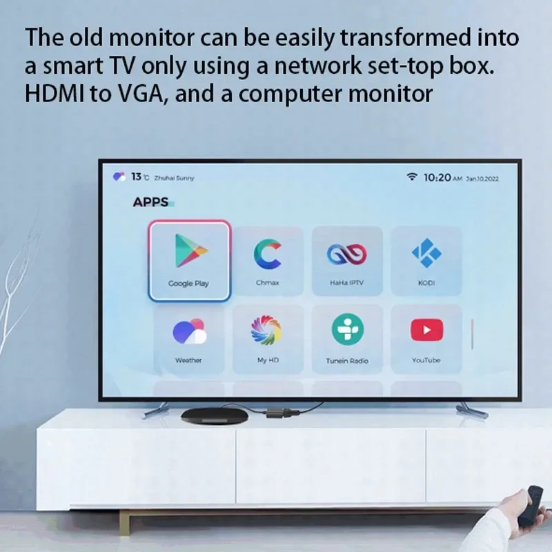 Alta velocidade 1080p hdmi para vga adaptador hdtv um macho para vga fêmea conversor hdmi scaler cabo de vídeo conversor para computador portátil tv