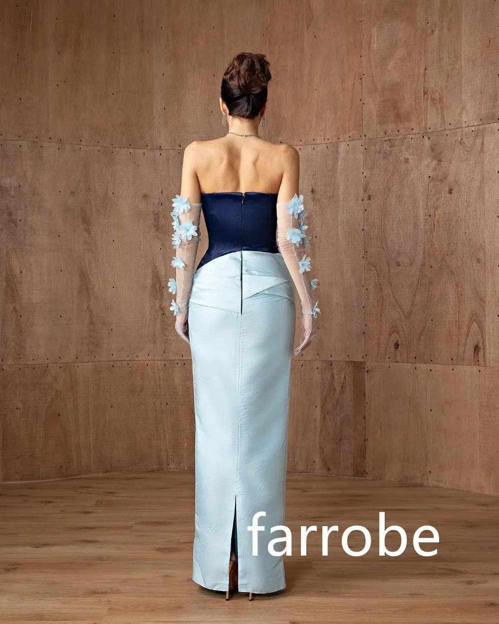 ที่กําหนดเองซับซ้อน JERSEY Pleat A-Line Strapless MIDI ชุด Bespoke โอกาสชุดคลาสสิกประณีตสไตล์โมเดิร์น Pastrol
