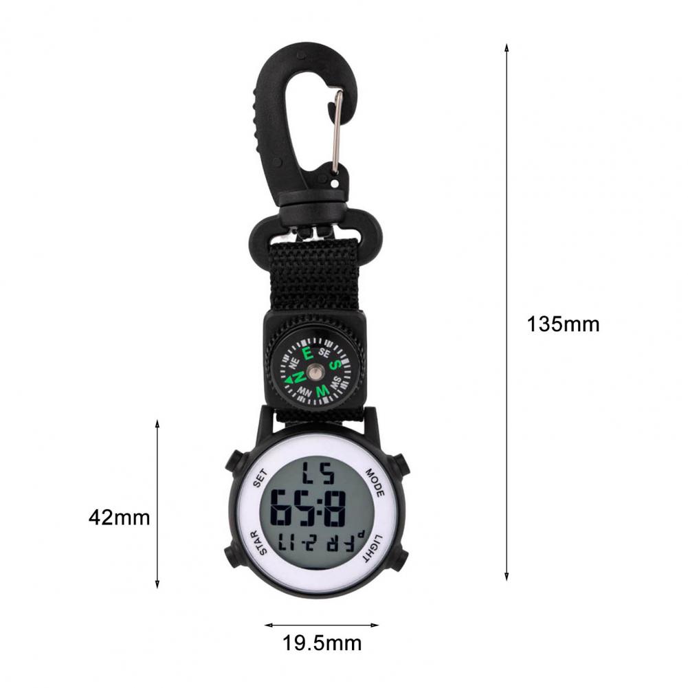 Taschenuhr Quarz wasserdicht Sport Wandern Karabiner Taschenuhr Vintage Uhr Krankens ch wester Anhänger Tasche Karabiner Clip Uhr