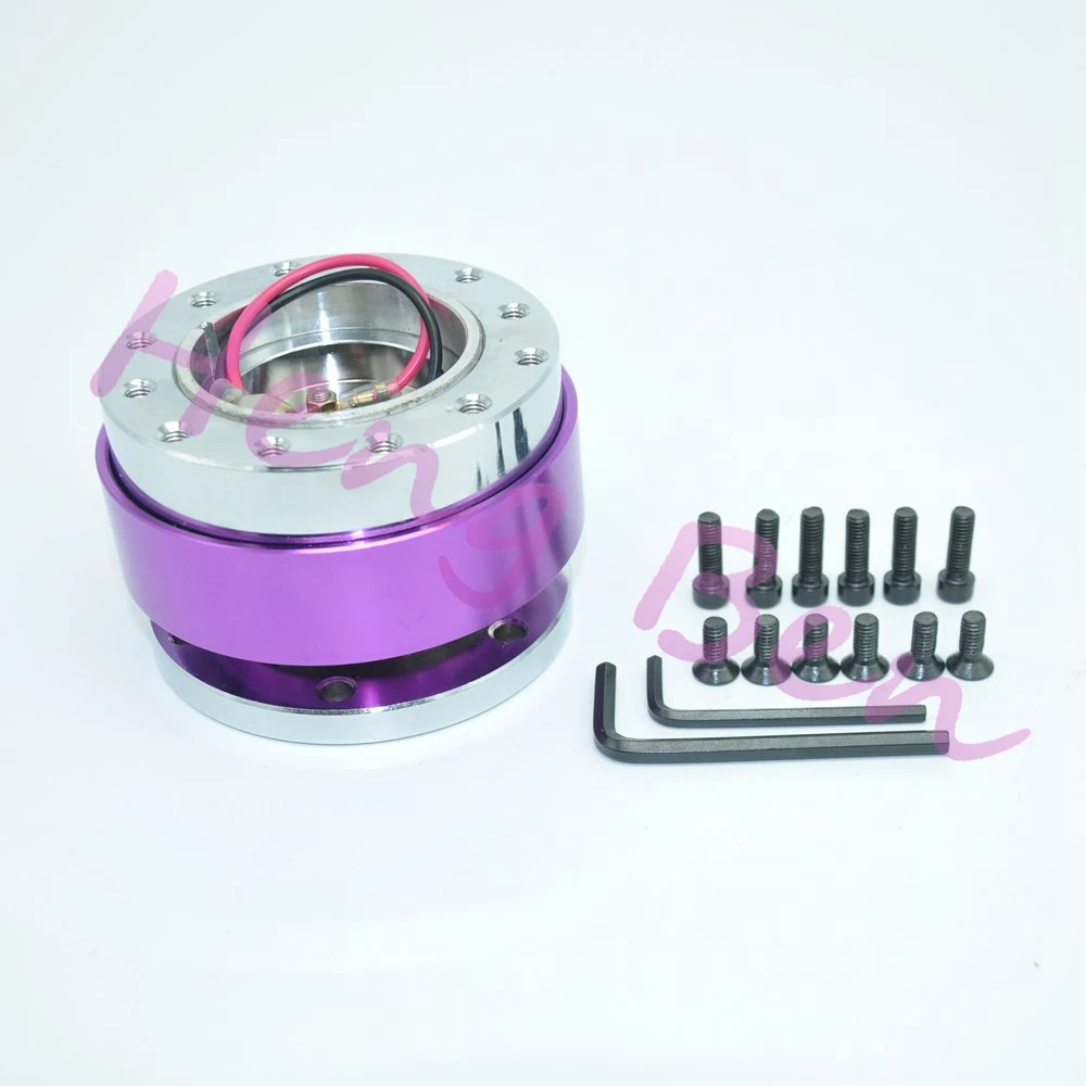2023 Universal Steering Wheel Snap Off Quick Release Hub Adapter Boss kit  8 colors available