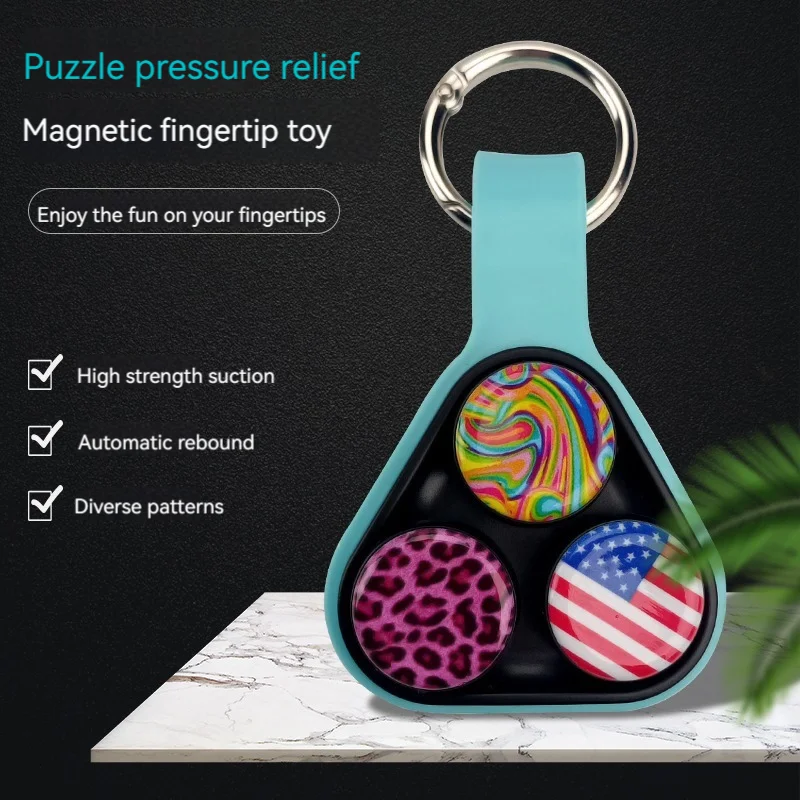 ใหม่ PopPuck Hand Spinner Series ยืดหยุ่น Pop Puck แม่เหล็กของเล่นที่มีสีสัน Decompression Fidget ของเล่นสําหรับผู้ใหญ่เด็กคริสต์มาสของขวัญ