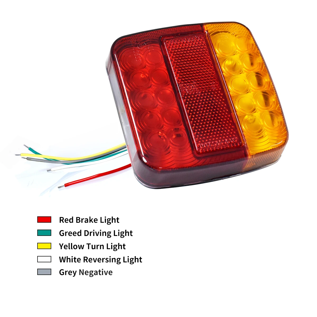 2 szt. LED Tylne Lampy 12V/24V Wielofunkcyjne Światła Stop/Wsteczne/Przeciwmgielne/Kierunkowskazy do Ciężarówek/Przyczep/Kamperów/SUV-ów
