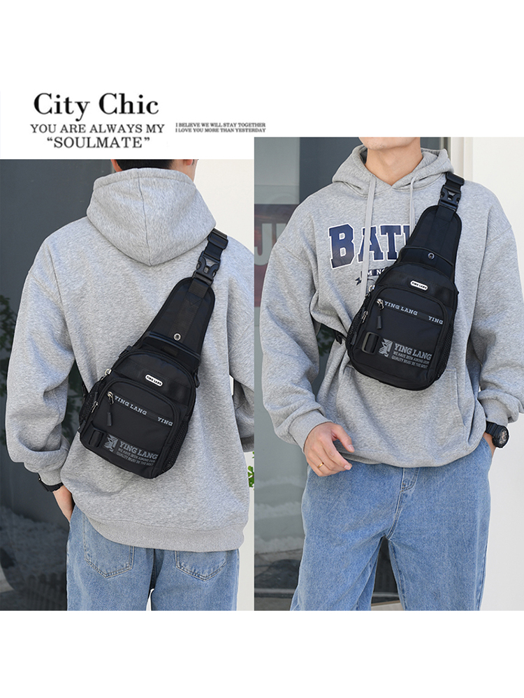 Eagle Song メンズ クロスボディバッグ アウトドア レジャー ファッショナブル シングルショルダー バックパック レディース チェストバッグ 多機能 スポーティ